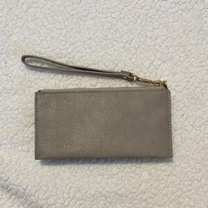 Chic Gray Wristlet Clutch